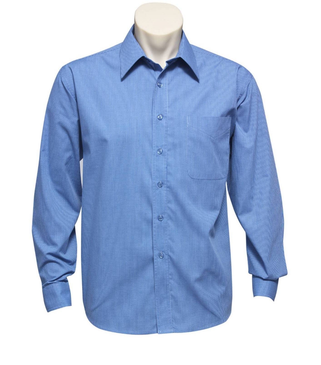 Picture of Biz Collection, Micro Check Mens L/S Shirt